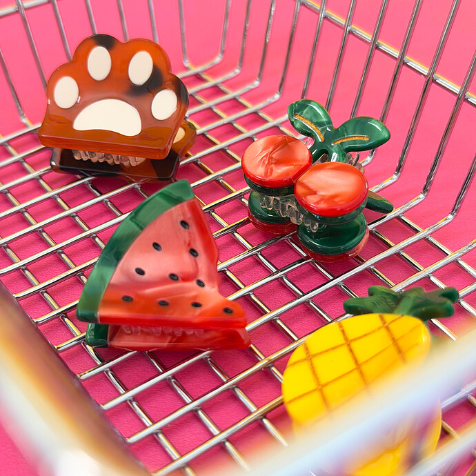 Avis Mini Pince Cheveux - Pastèque