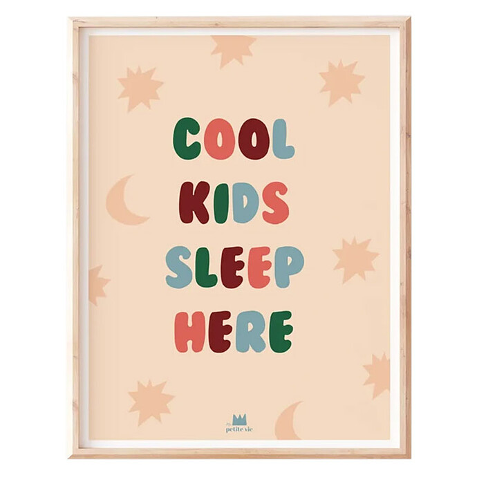 Affiche Cool Kids Sleep Here - 40 x 30 cm Ma petite vie