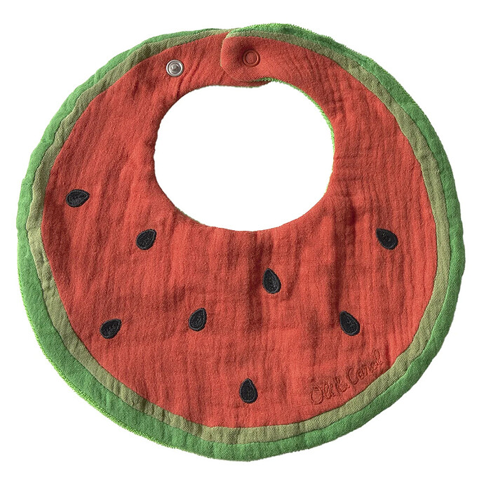 Bavoir Wally la Pastèque Oli & Carol