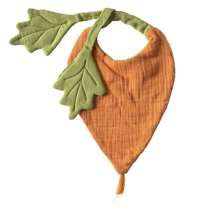 Bavoir Cathy la Carotte Oli & Carol