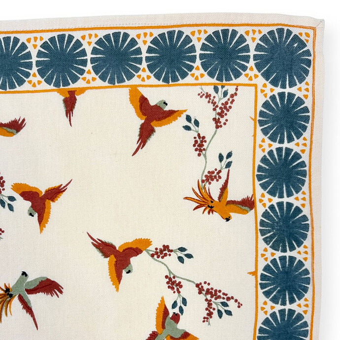 Small Foulard Manika Cerisier - Macadamia Apaches