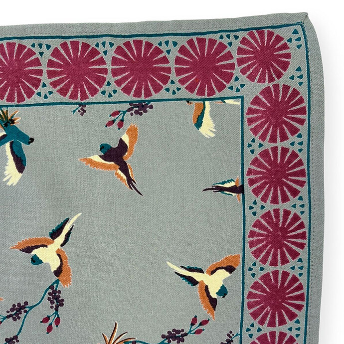 Small Foulard Manika Cerisier - Grey Apaches