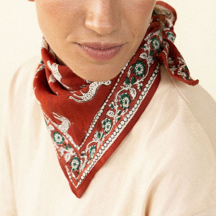 Avis Small Foulard Manika Bengale - Fire