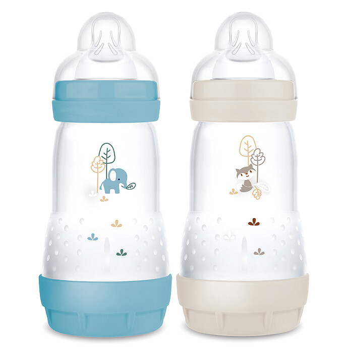 Lot de 2 Biberons Anti-coliques Easy Start Océan et Sable - 260 ml MAM