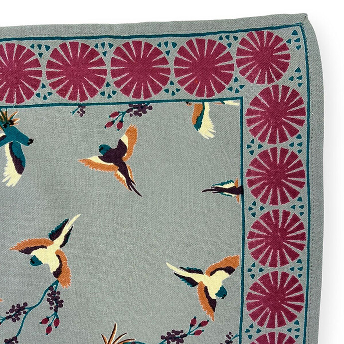 Big Foulard Latika Cerisier - Grey Apaches