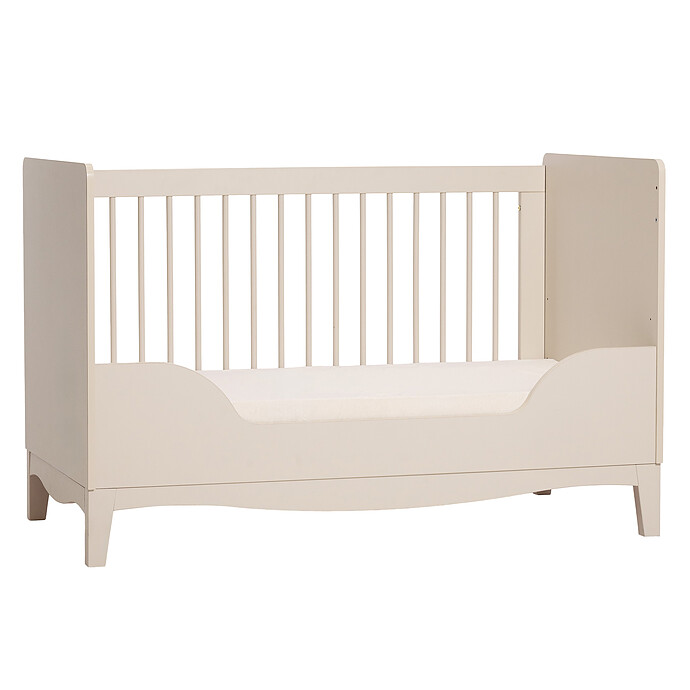 Lit Bébé Evolutif Lille Beige Cachemire - 140 x 70 cm Nina Bien