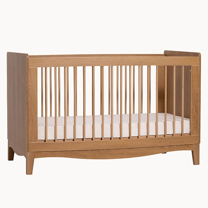 Lit Bébé Evolutif Lille Chêne Caramel - 140 x 70 cm Nina Bien