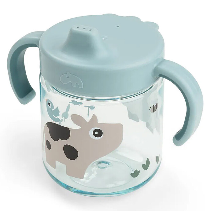 Tasse d'Apprentissage Hermétique Foodie Tiny Farm Bleu - 260 ml  Done by Deer