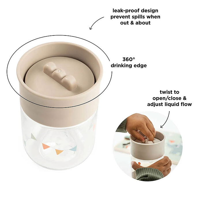 Achat Tasse d'Apprentissage 360° Celebration Sable - 260 ml