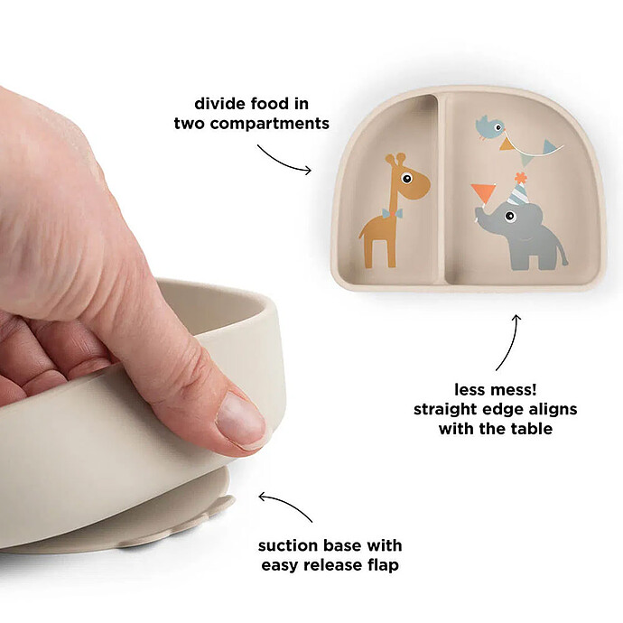 Bol Stick & Stay Compartimenté - Celebration Sable Done by Deer