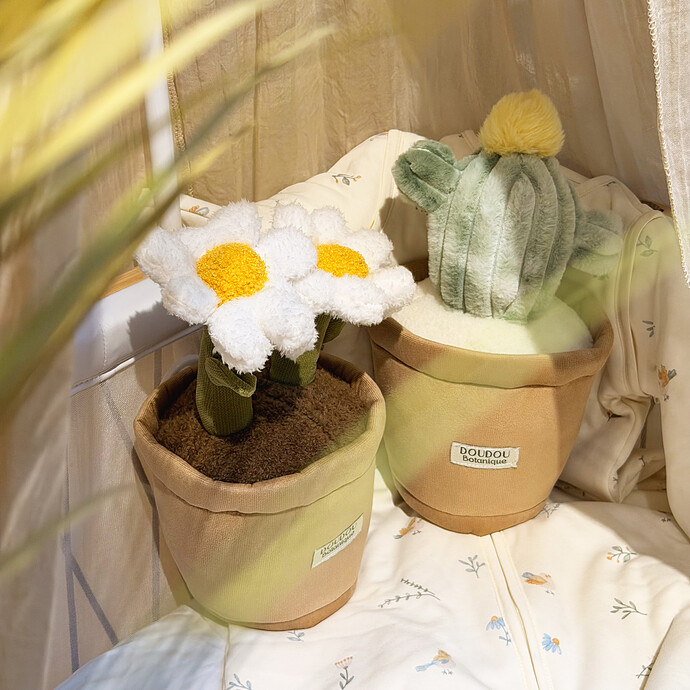 Peluche Fleur Marguerite - 25 cm pas cher