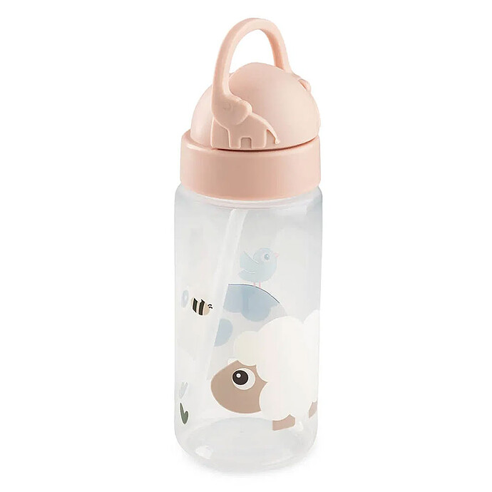 Gourde avec Paille Tiny Farm Rose - 350 ml  Done by Deer