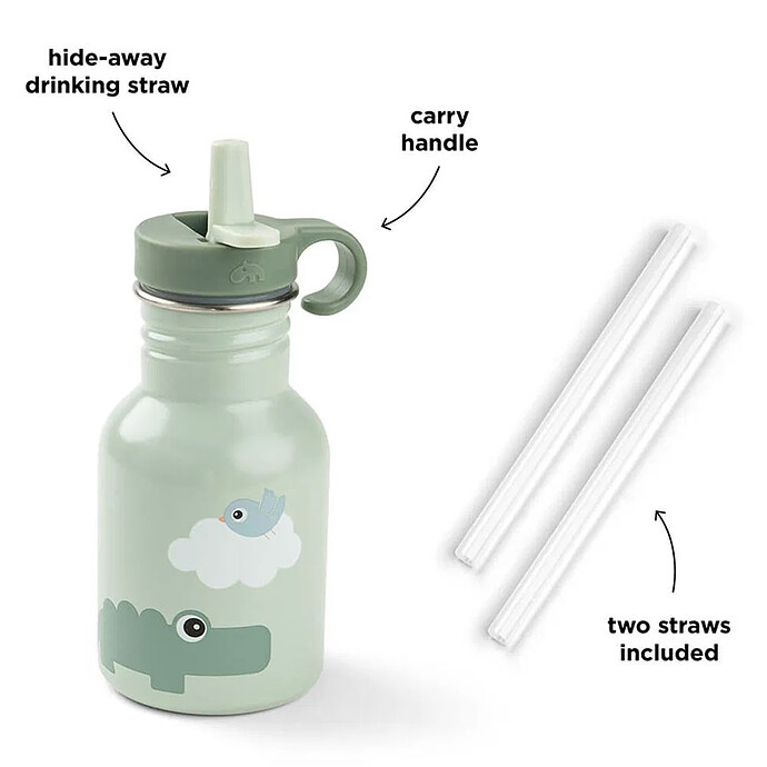 Avis Gourde Inox Playground Vert - 350 ml