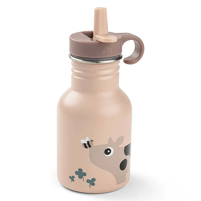 Gourde Inox Tiny Farm Rose - 350 ml Done by Deer