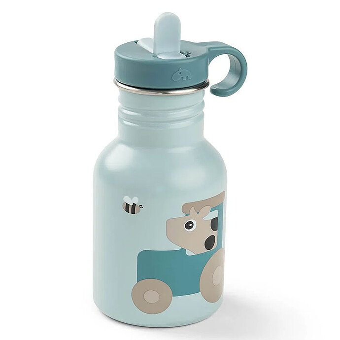 Gourde Inox Tiny Farm Bleu - 350 ml  Done by Deer