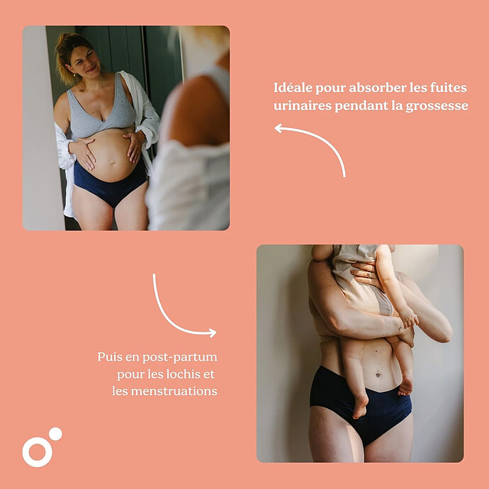 Avis Culotte Post-partum et Menstruelle Flowy Black - L/XL/XXL
