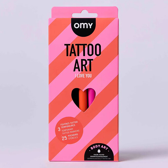 Tattoo Art - I Love You  Omy