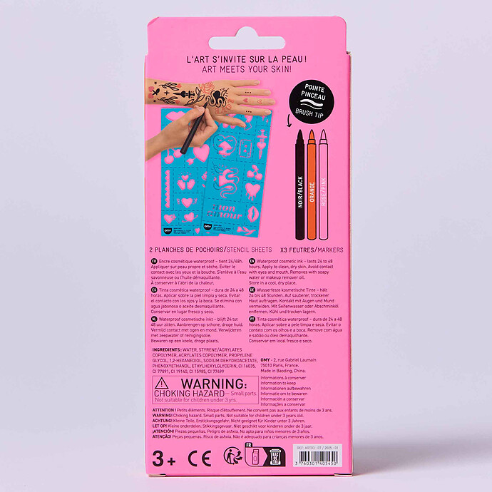 Achat Tattoo Art - I Love You 