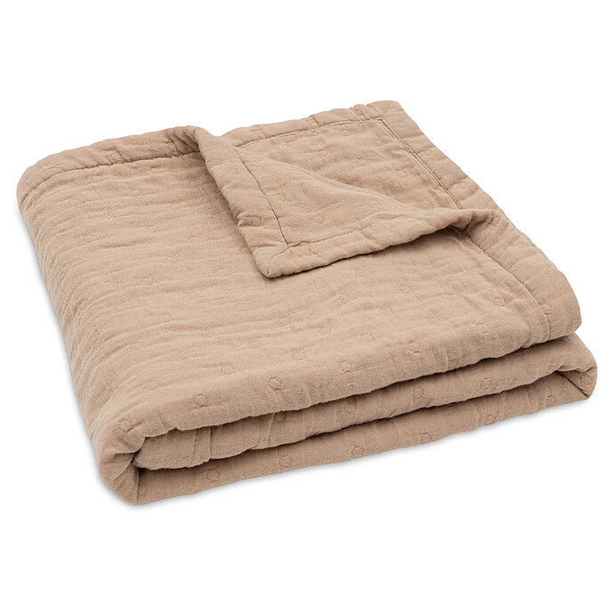 Avis Couverture Berceau Jacquard - Biscuit