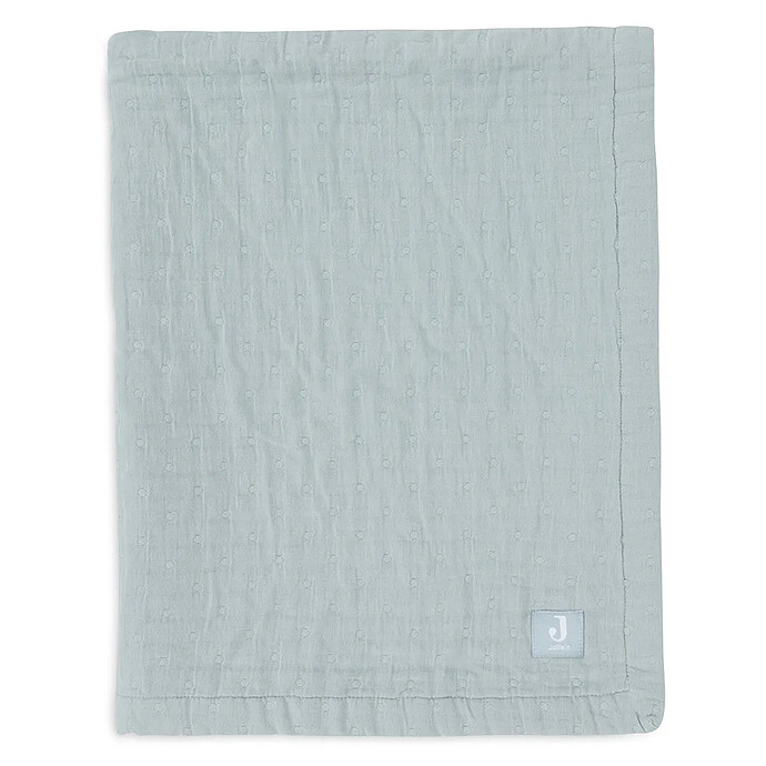 Couverture Berceau Jacquard - Sea Green Jollein