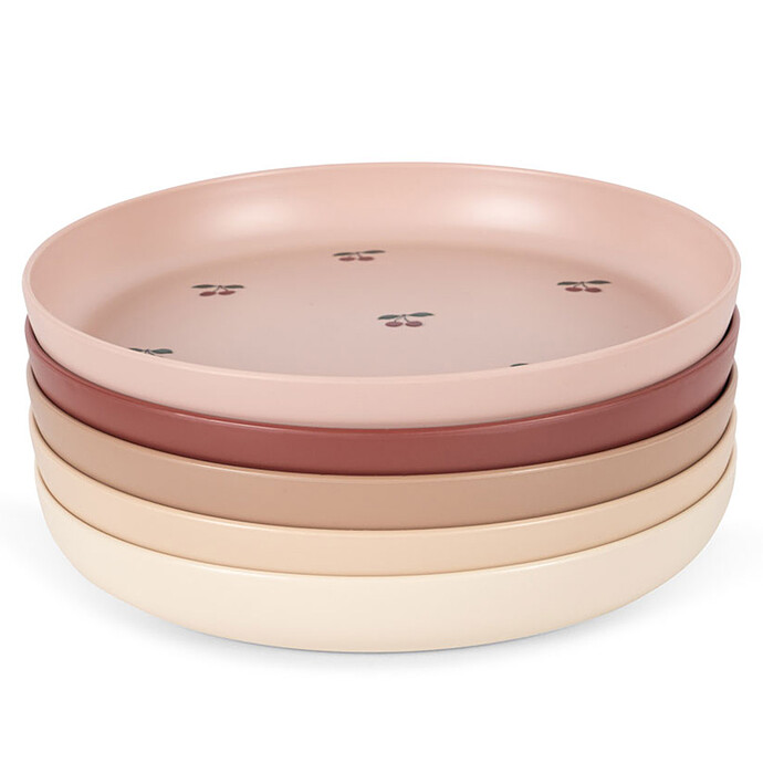 Lot de 5 Assiettes - Cherry Mix Konges Sløjd