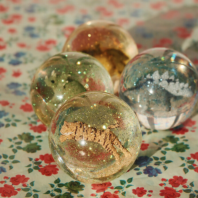 Lot de 2 Balles Rebondissantes - Dino Konges Sløjd