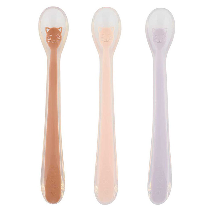 Lot de 3 Cuillères d'Alimentation pour Bébé - Mrs. Cat Trixie Baby