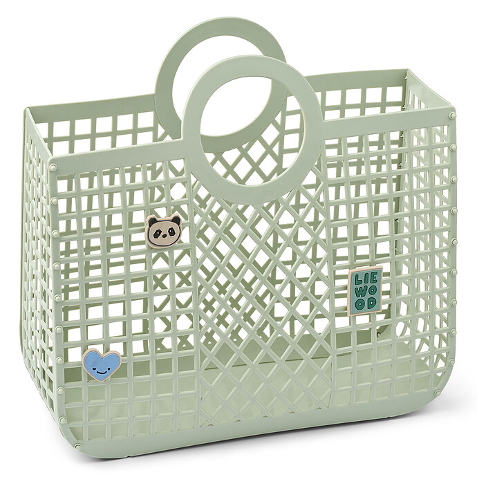 Panier de Rangement Bloom avec Charms - Light Peppermint Liewood