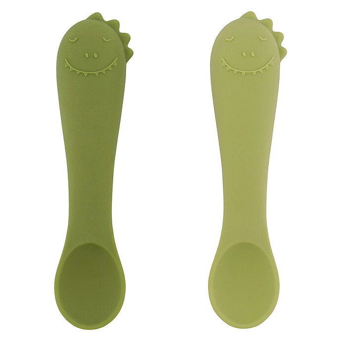 Lot de 2 Premières Cuillères pour Bébé - Mr. Dino Trixie Baby