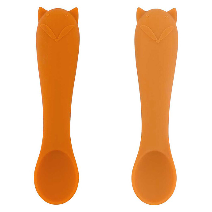 Lot de 2 Premières Cuillères pour Bébé - Mr. Fox Trixie Baby
