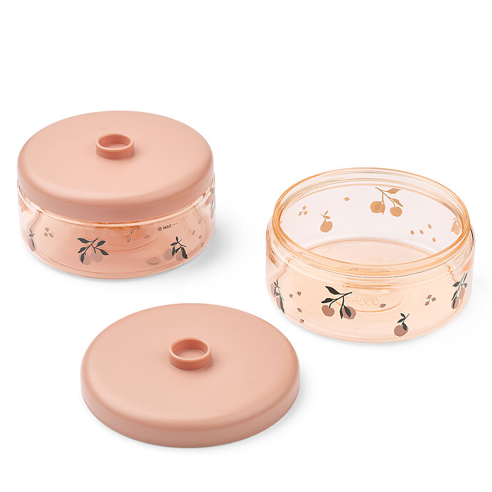 Lot de 2 Boîtes de Conservation Dominique Peach Sea Shell - 500 ml Liewood