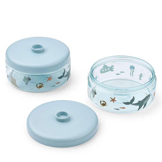 Lot de 2 Boîtes de Conservation Dominique Sea Creature Sandy - 500 ml Liewood