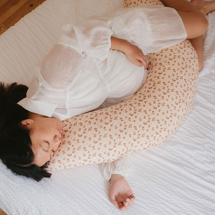 Coussin de Maternité et d'Allaitement Jersey - Léopard pas cher