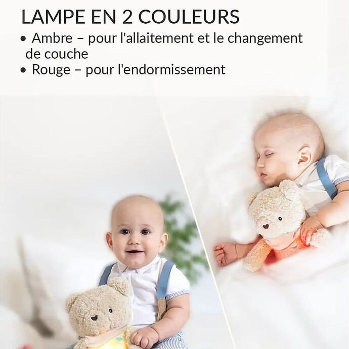 Achat Peluche Veilleuse Bouillotte Sèche Ourson - Beige