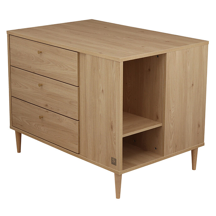 Achat Commode et Plan à Langer Ilot Bébé - Chêne Suave
