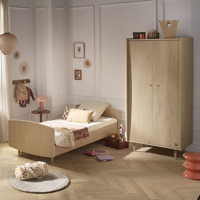 Avis Armoire 2 Portes My Love - Chêne Vintage