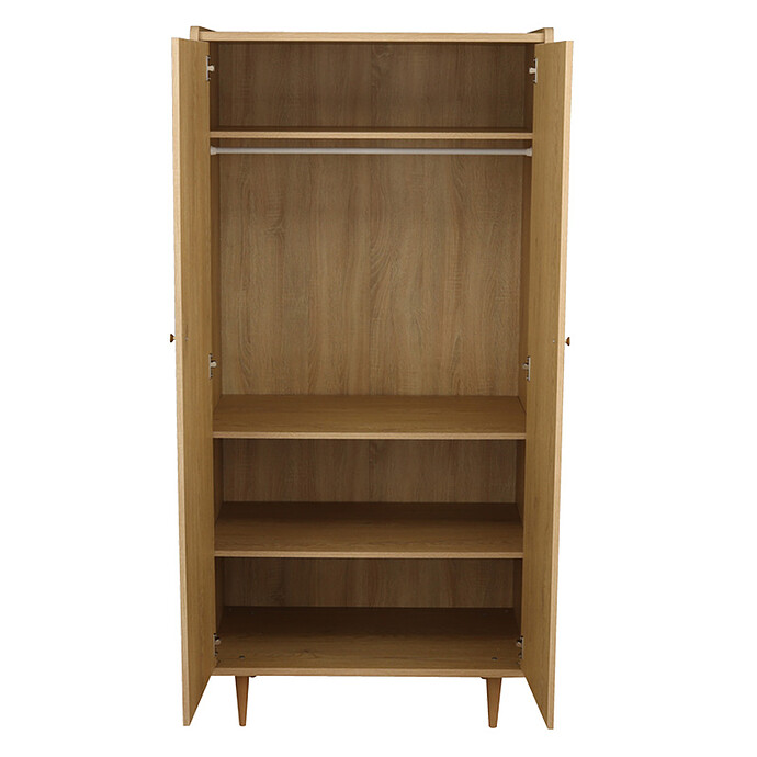 Armoire 2 Portes My Love - Chêne Vintage Sauthon