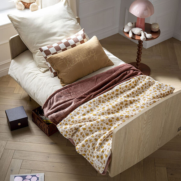 Lit Bébé Evolutif My Love Chêne Vintage - 70 x 140 cm Sauthon