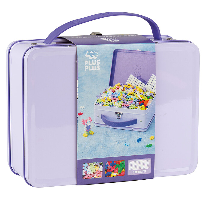 Valisette Métal Pastel & Néon - 600 Pièces Plus-Plus