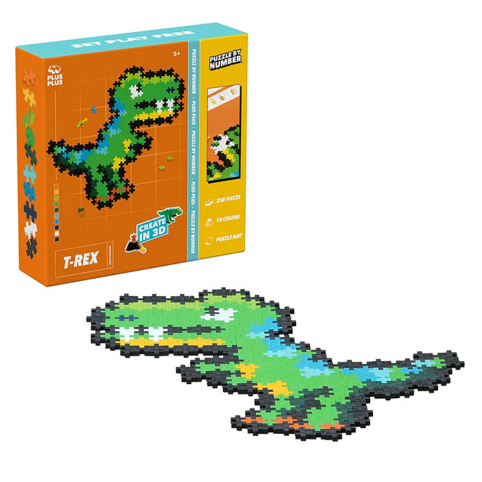 Puzzle T-Rex - 250 Pièces Plus-Plus