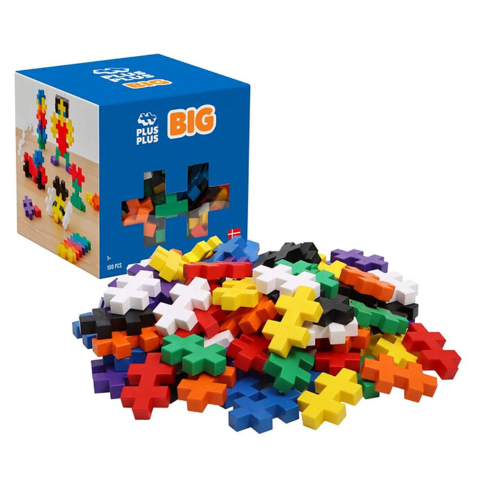 Recharges Big Basic - 100 Pièces  Plus-Plus