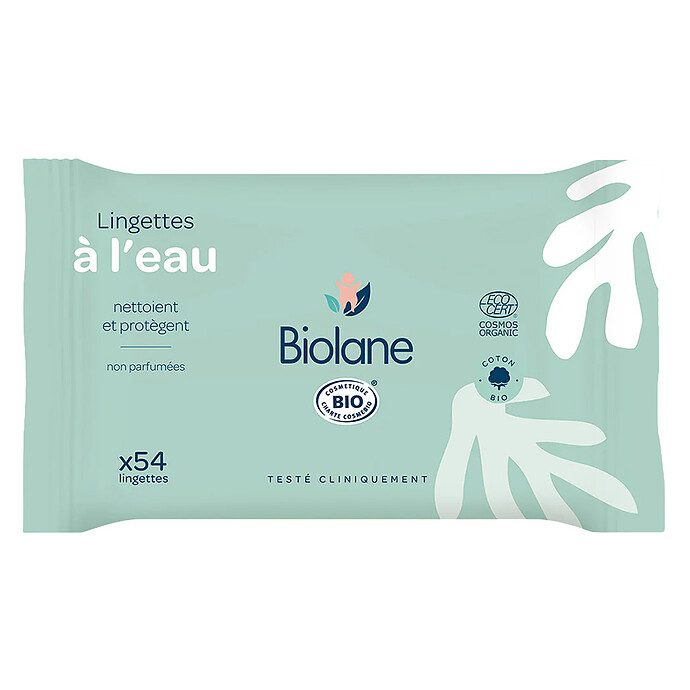Paquet de 54 Lingettes à l'Eau Biolane