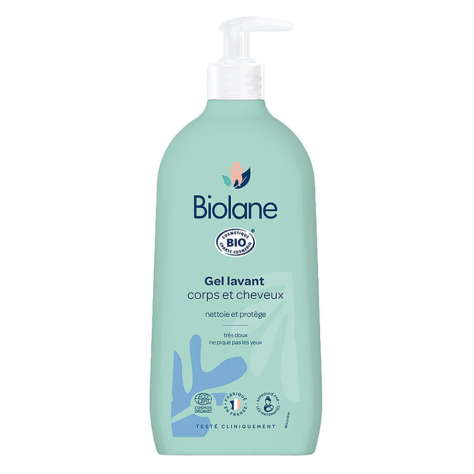 Gel Lavant Corps et Cheveux Biologique - 500 ml Biolane