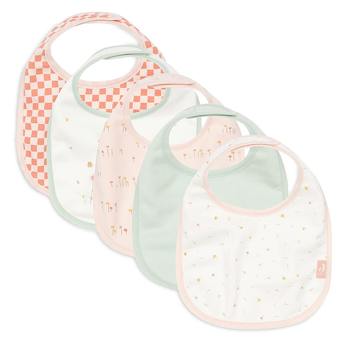 Lot de 5 Bavoirs Imperméables - Pretty Picnic Jollein