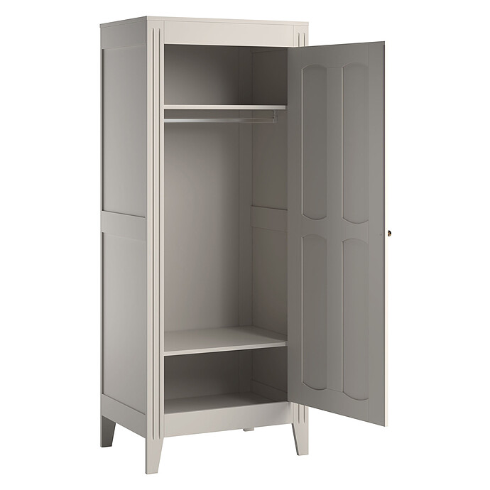 Armoire 1 Porte Milenne - Sand Beige Vox Meubles