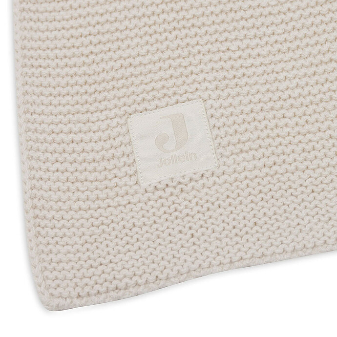 Couverture Berceau Basic Knit - Oatmeal pas cher