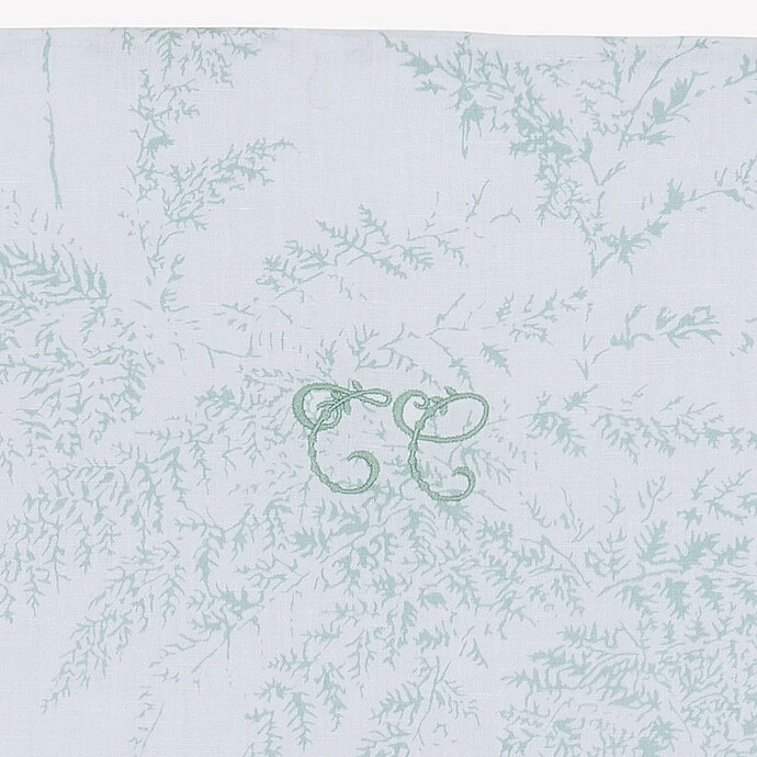 Plaid Réversible - Feuillage Vert Tartine et Chocolat