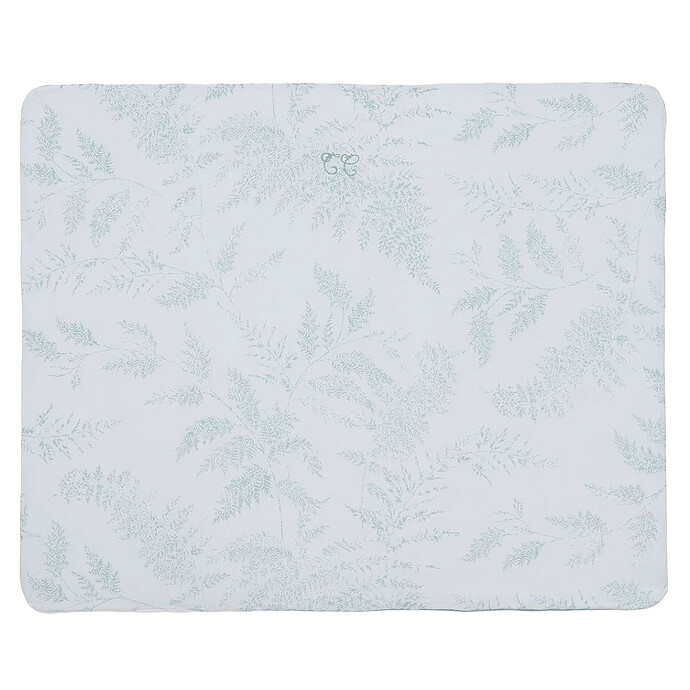 Plaid Réversible - Feuillage Vert Tartine et Chocolat