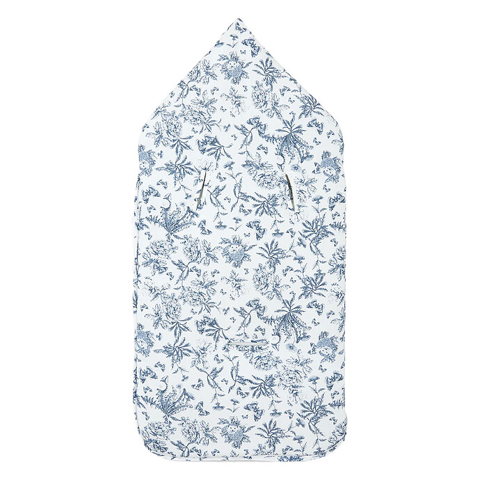 Nid d'Ange - Toile de Jouy Bleu Tartine et Chocolat