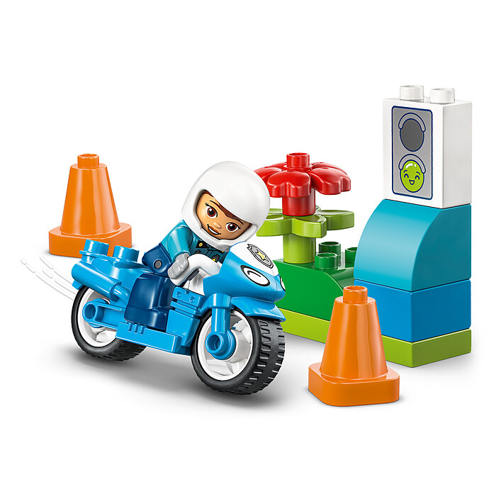 La Moto de Police Bleue DUPLO